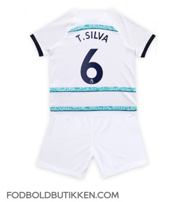 Chelsea Thiago Silva #6 Udebanetrøje Børn 2022-23 Kortærmet (+ Korte bukser)
